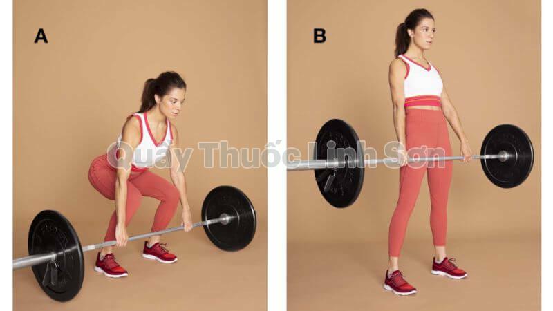 bài tập tạ barbell deadlift