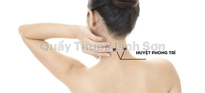 Bấm huyệt phong trì để ngủ