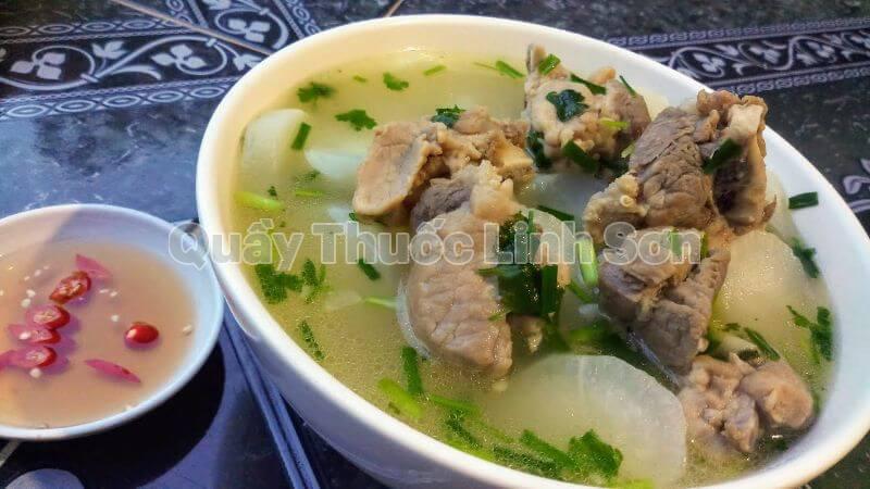 canh sườn non củ cải trắng ngừa cảm cúm cho mẹ bầu