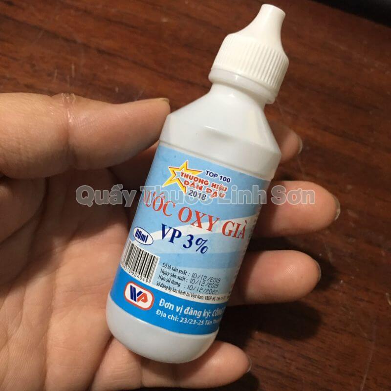 chữa nhiệt miệng bằng oxy già