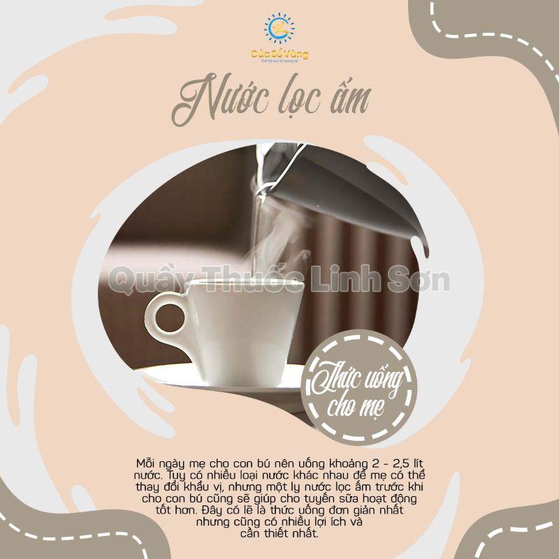 nước lọc ấm là thức uống có lợi sữa cho mẹ bầu