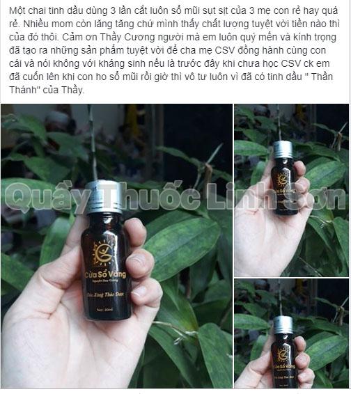 review sản phẩm tnh dầu cửa sôt vàng