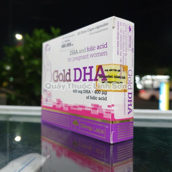 Gold DHA - Viên uống bổ xung DHA và Axit Folic cho phụ nữ mang thai