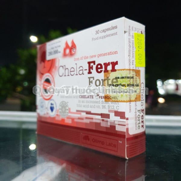 Thuốc sắt cho bà bầu Chela Ferrr Forte
