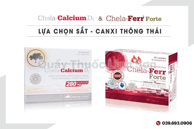 bộ đôi sắt canxi bổ sung hiệu quả dành cho bà bầu