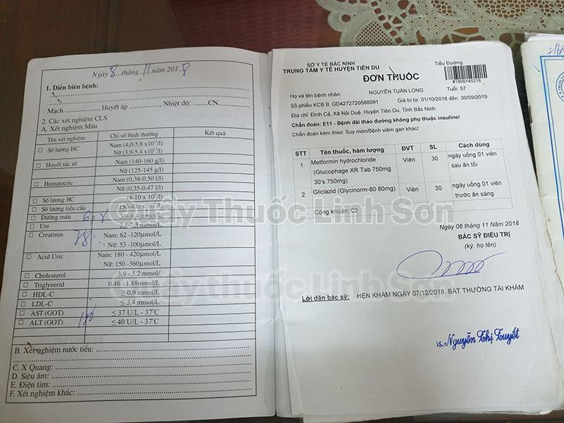 Kết quả khám bệnh tiểu đường 1