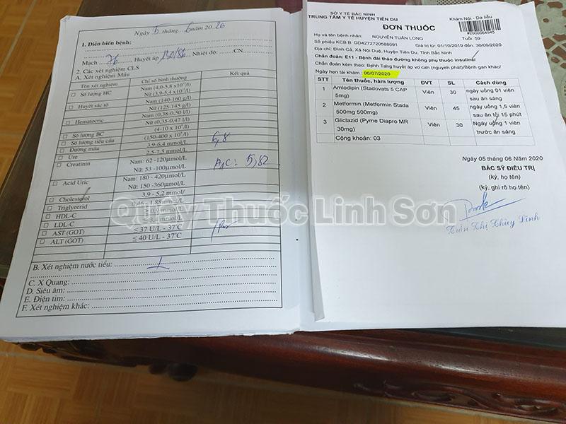 Kết quả khám bệnh tiểu đường 4