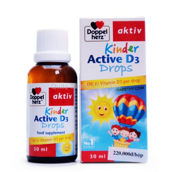 Siro Kinder Active D3 Drops bổ sung Vitamin D3 Cho Trẻ