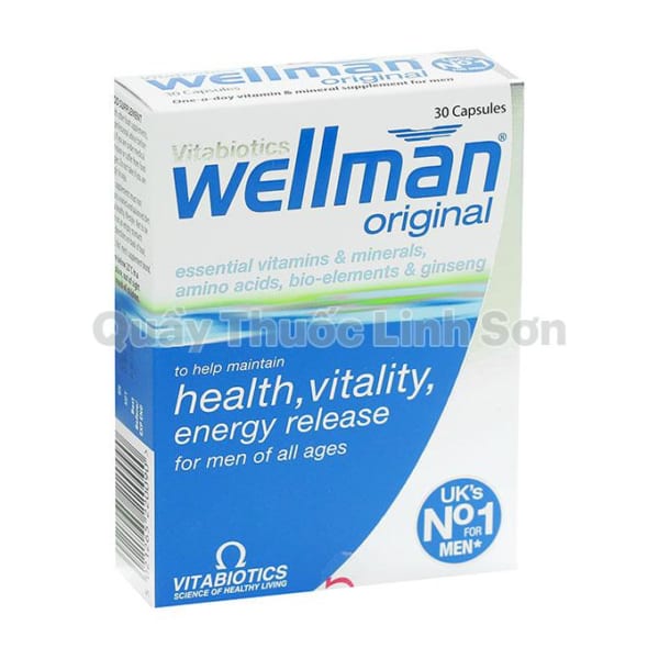 Wellman - Tăng cường sinh lý và sức khỏe nam giới 30 viên