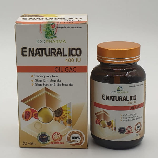 Viên uống làm đẹp da E NATURAL ICO 400IU OIL GAC