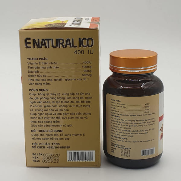 Viên uống làm đẹp da E NATURAL ICO 400IU OIL GAC