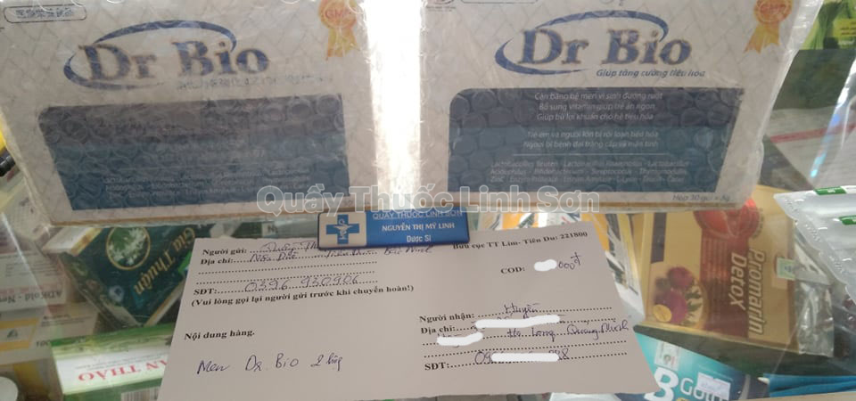Bạn Huyền ở Quảng Ninh mua 2 hộp men Dr Bio