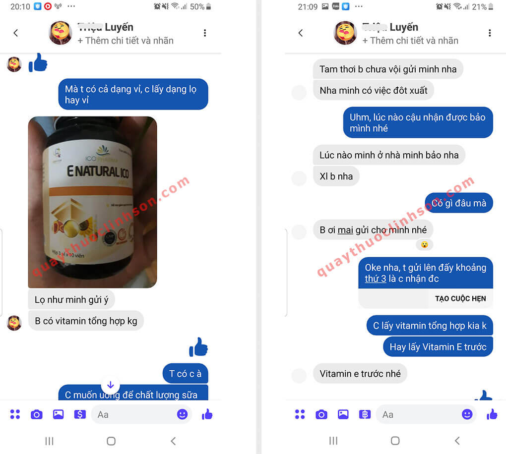 Bạn Luyến ở Cao Bằng mua 1 hộp E NATURAL ICO 400IU OIL GAC