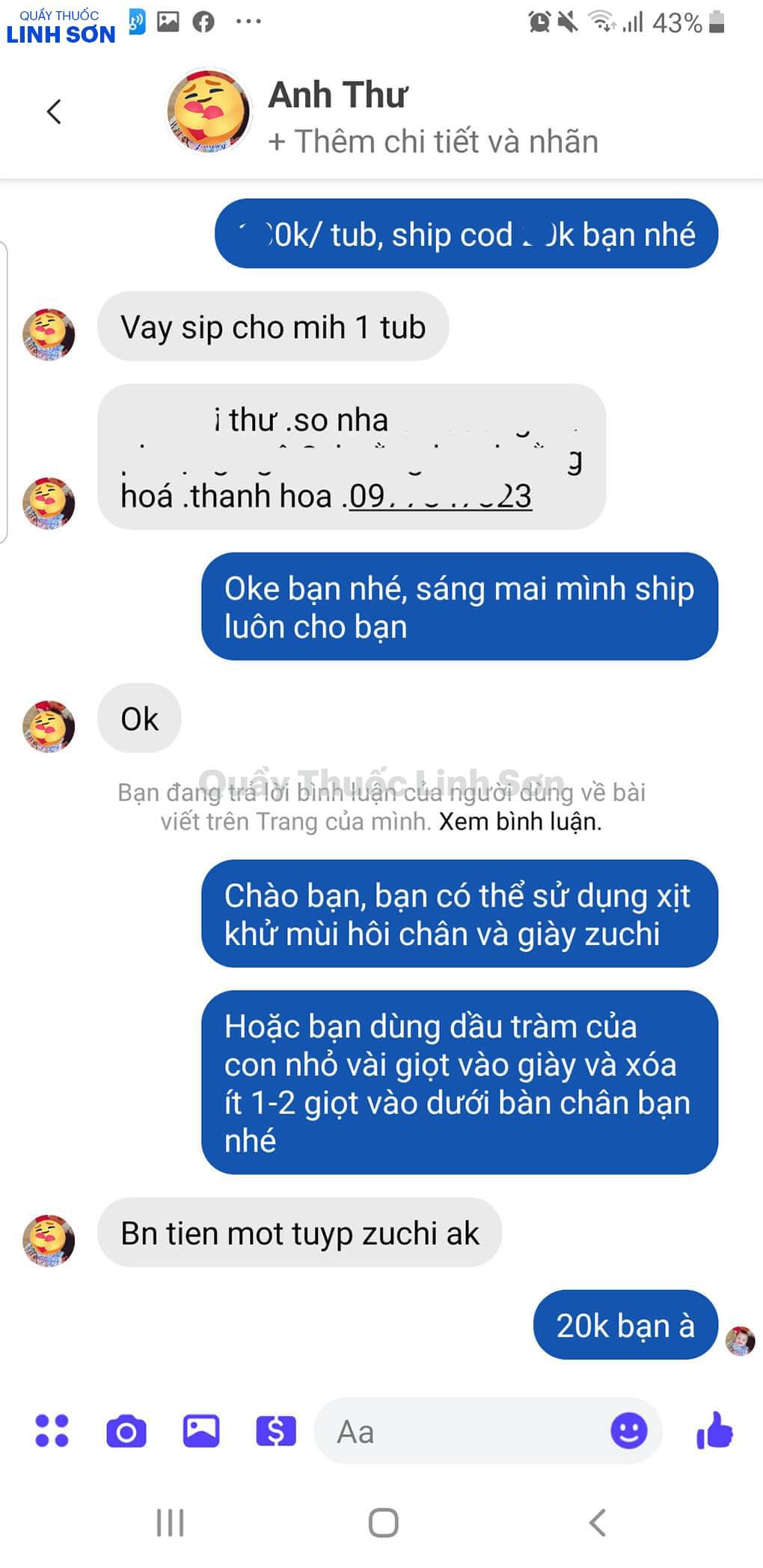 Bạn Thư ở Thanh Hóa mua kem Ziaja Med Atopy (Ảnh 2)
