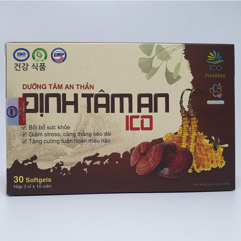 dinh-tam-an-ico-17-09-2022-2 Dưỡng tâm an thần Định Tâm An ICO hộp 30 viên