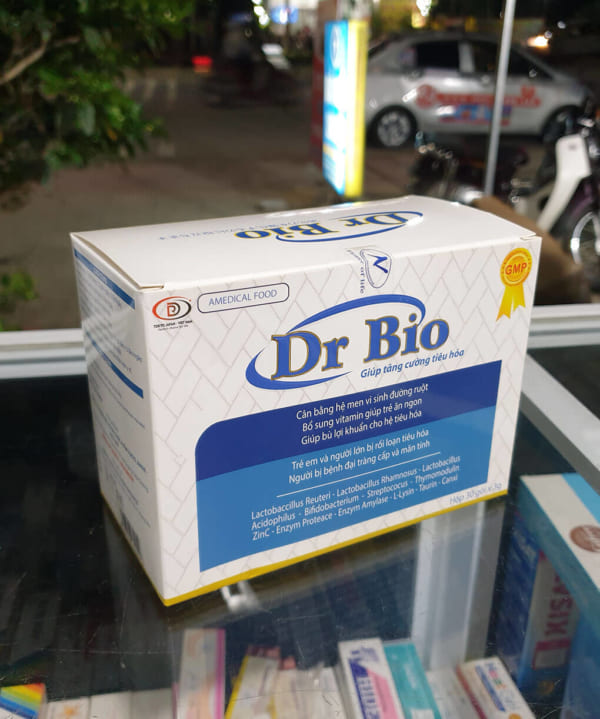Men Dr Bio hộp 30 gói giúp tăng cường tiêu hóa