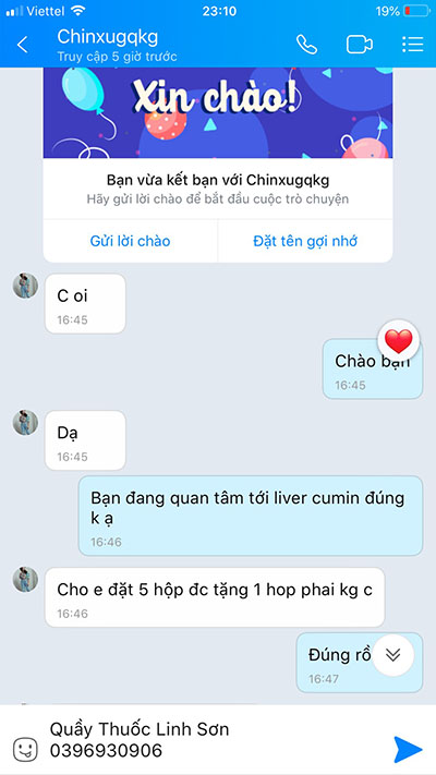 Khách hàng mua Liver Curmin ICO