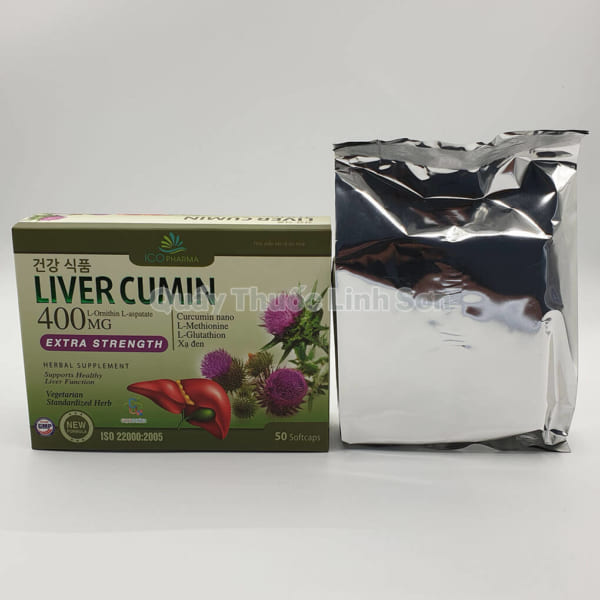 Viên uống thanh nhiệt, giải độc gan Liver Cumin hộp 50 viên