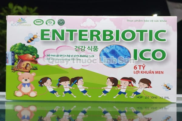 Men vi sinh Enterbiotic ICO 6 tỷ lợi khuẩn hộp 20 ống