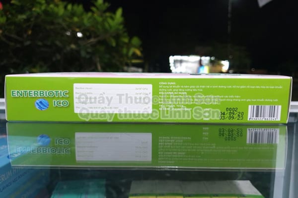 Men vi sinh Enterbiotic ICO 6 tỷ lợi khuẩn hộp 20 ống
