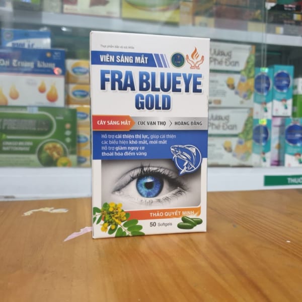Viên uống bổ não sáng mắt Frablueye France hộp 50 viên