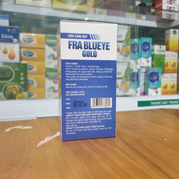 Viên uống bổ não sáng mắt Frablueye France hộp 50 viên