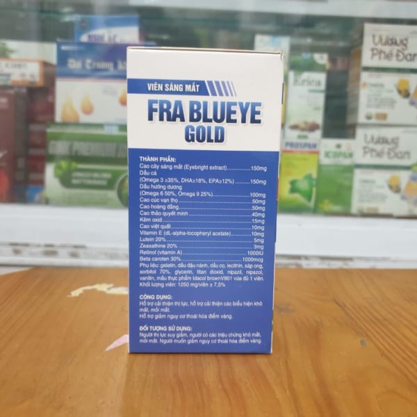 Viên uống bổ não sáng mắt Frablueye France hộp 50 viên