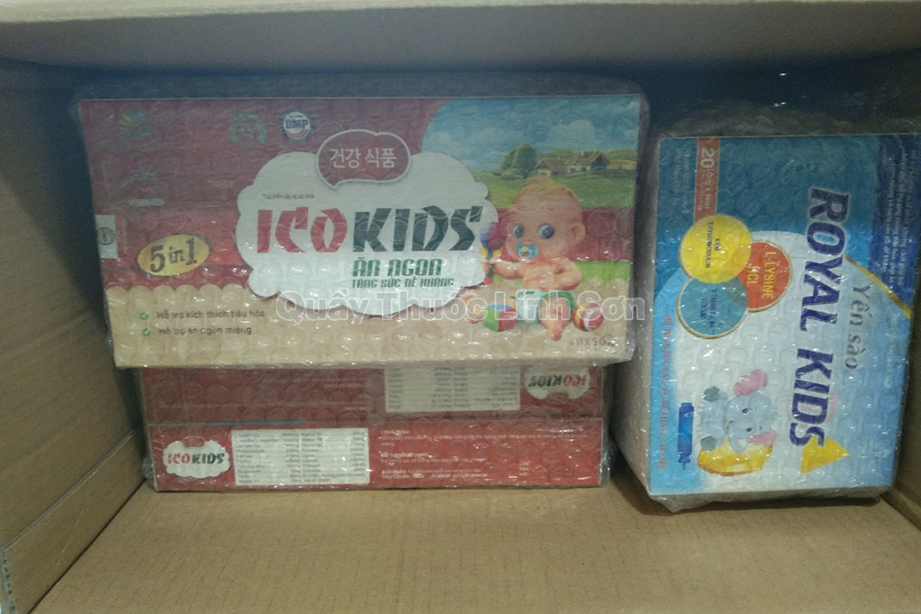 Bạn Ly Ly Tran (Facebook) ở Vĩnh Phúc mua 5 hộp ICO KIDS và 5 hộp ROYAL KIDS lần thứ 2