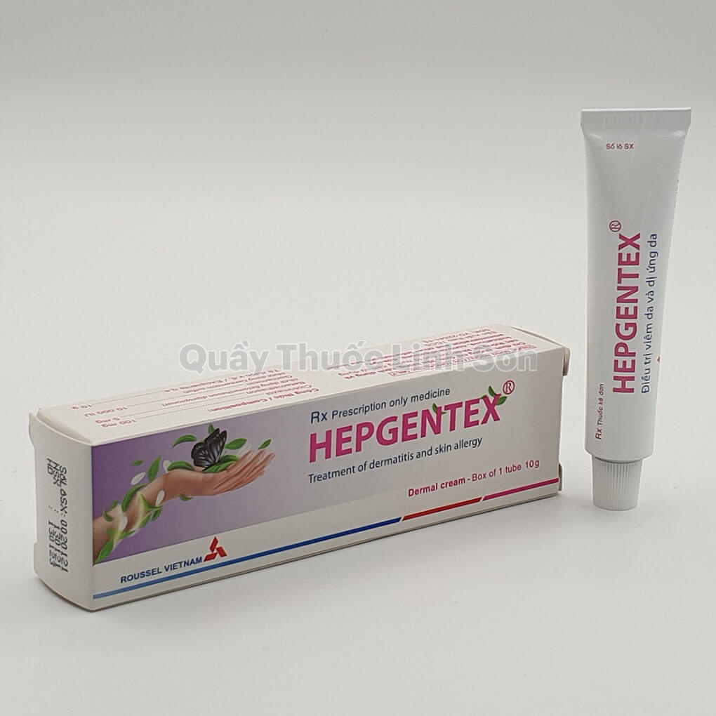 Thuốc dùng ngoài da Hepgentex tuýp 10g
