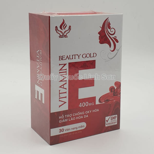 Viên uống đẹp da Vitamin E Beauty Gold 400mg hộp 30 viên