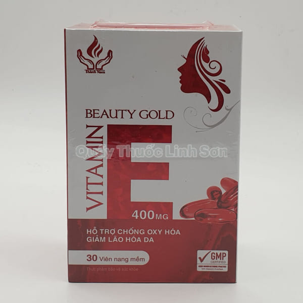 Viên uống đẹp da Vitamin E Beauty Gold 400mg hộp 30 viên