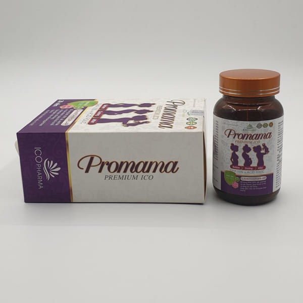 Viên uống bổ sung Vitamin tổng hợp dành cho bà bầu Promama Premium ICO hộp 30 viên