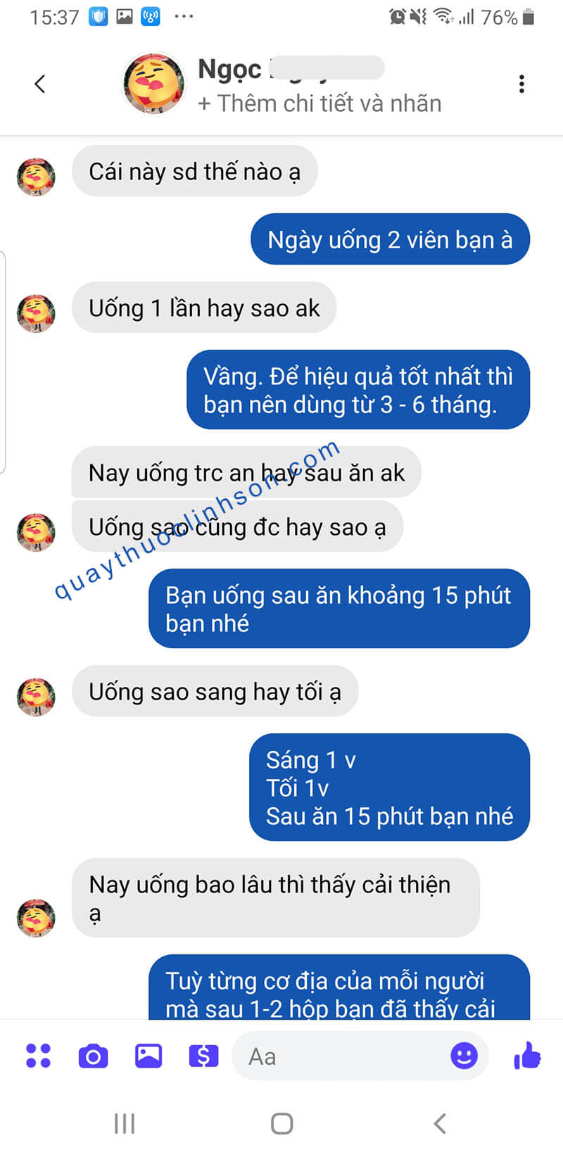 Bạn Ngọc ở Vũng Tàu mua 2 hộp FireforMEN