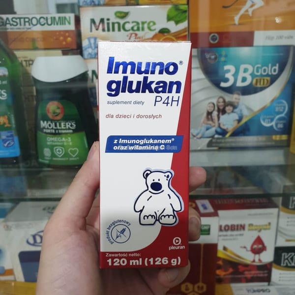 Siro Imunoglukan P4H tăng sức đề kháng cho trẻ chai 120ml (Nội địa Ba Lan)