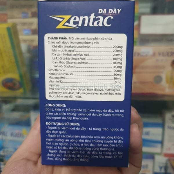 DẠ DÀY ZENTAC - Giảm viêm loét dạ dày, trào ngược (30 viên)