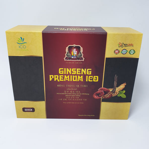 Ginseng Premium ICO giúp bồi bổ cơ thể (hộp 60 viên)