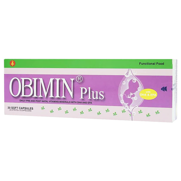 Obimin Plus - Viên Uống Bổ Sung Vitamin Cho Bà Bầu 30 Viên