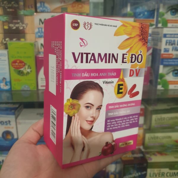 Vitamin E đỏ DV (Dược Vương) hộp 30 viên