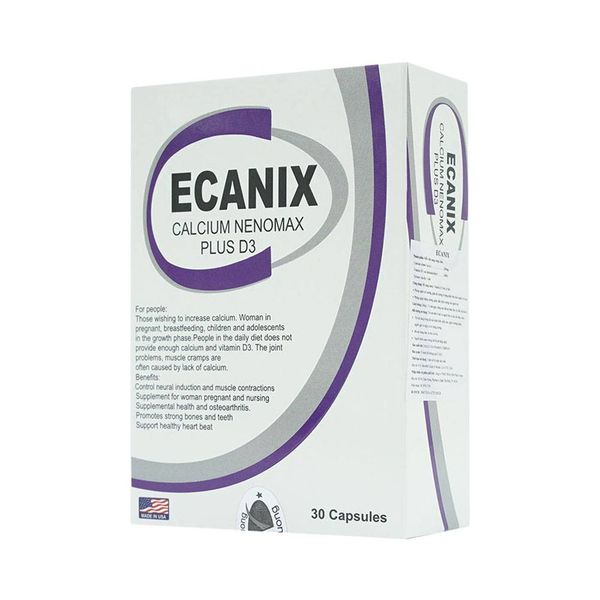 Ecanix Eagle Usa - Viên Uống Bổ Sung Canxi Cho Trẻ 30 Viên