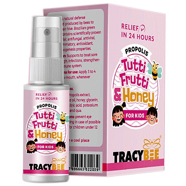 Keo Ong Propolis Tutti Frutti & Honey For Kids Tracybee 30Ml