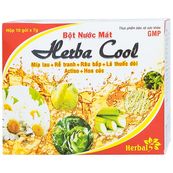 Bột Nước Mát Herbal Cool 10 Gói