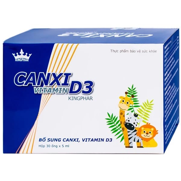 Siro Canxi Vitamin D3 Kingphar 30 Ống X 5Ml