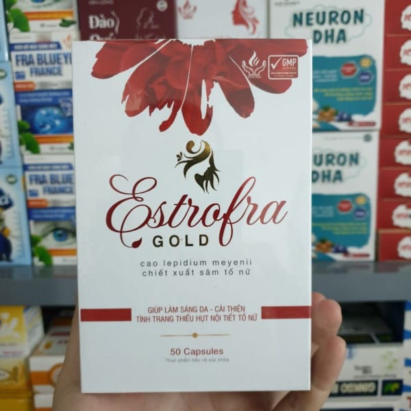 Estrofra Gold 50 Viên - Giúp làm sáng da, cải thiện nội tiết tố nữ