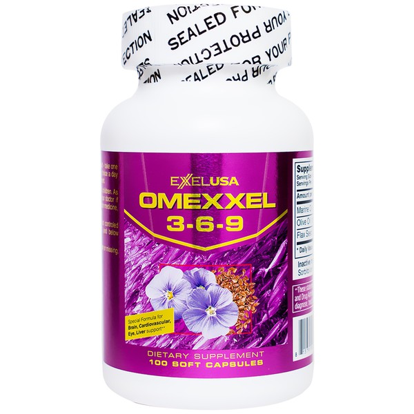 Omexxel 3-6-9 Excelife Bổ Tim, Bổ Não, Sáng Mắt, Đẹp Da 100 Viên