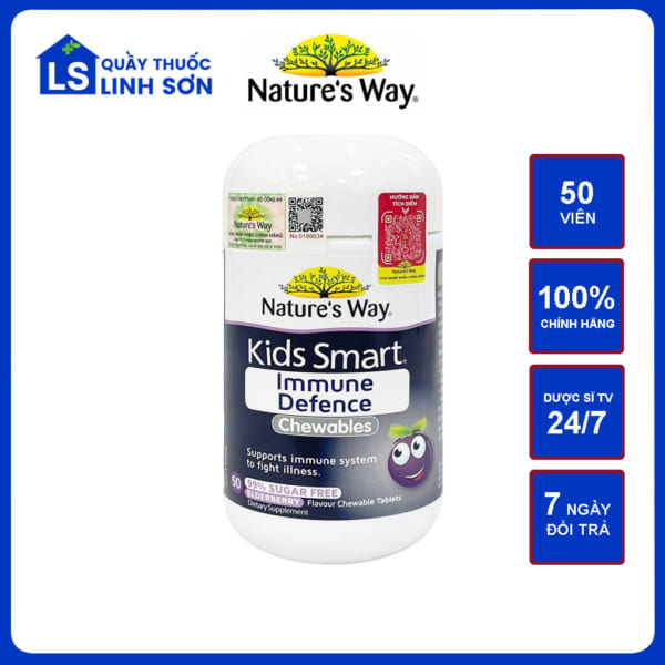 Nature's Way Kids Smart Immune Defence Lọ 50 Viên