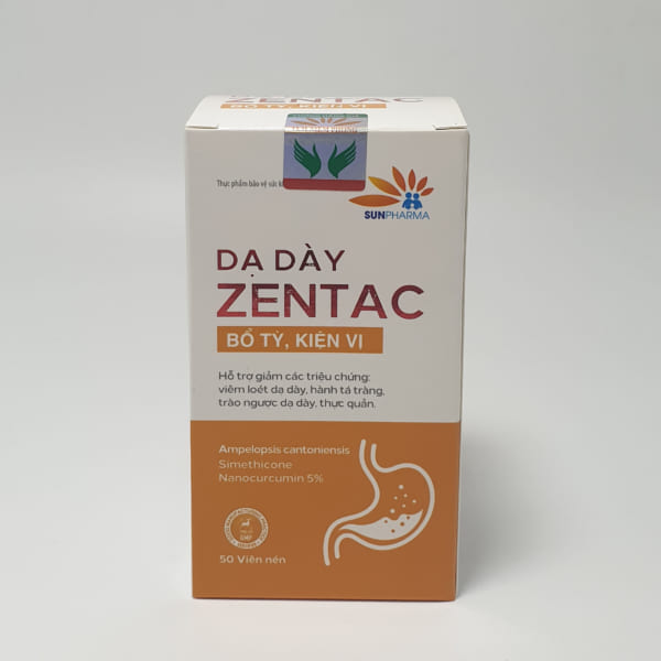 DẠ DÀY ZENTAC giúp giảm viêm loét dạ dày, trào ngược (50 viên)