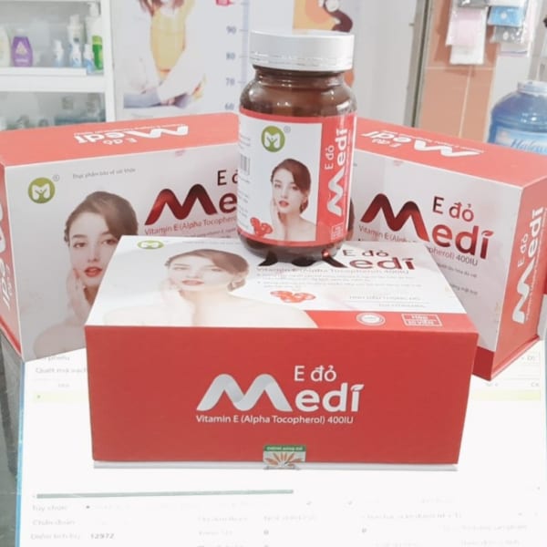 Viên uống làm đẹp da E ĐỎ MEDI hộp 30 viên
