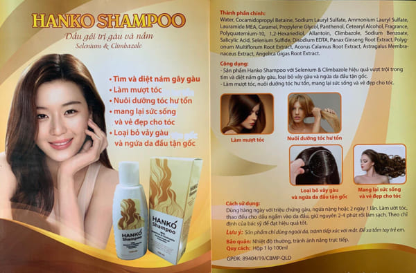 Dầu gội HANKO Shampoo 100ml Chính hãng Hàn Quốc